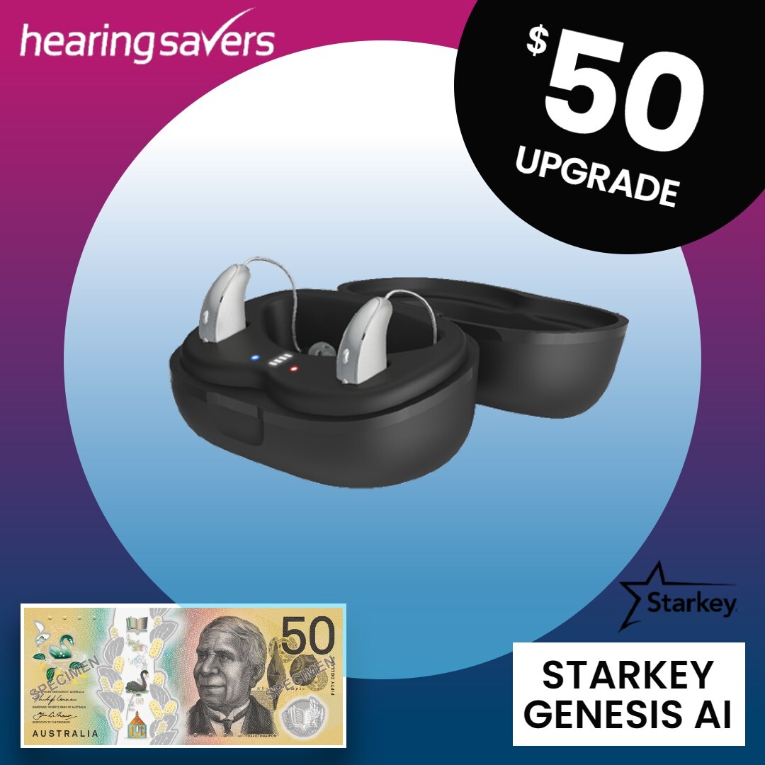 $50 Starkey Genesis AI Upgrade at HEARING SAVERS