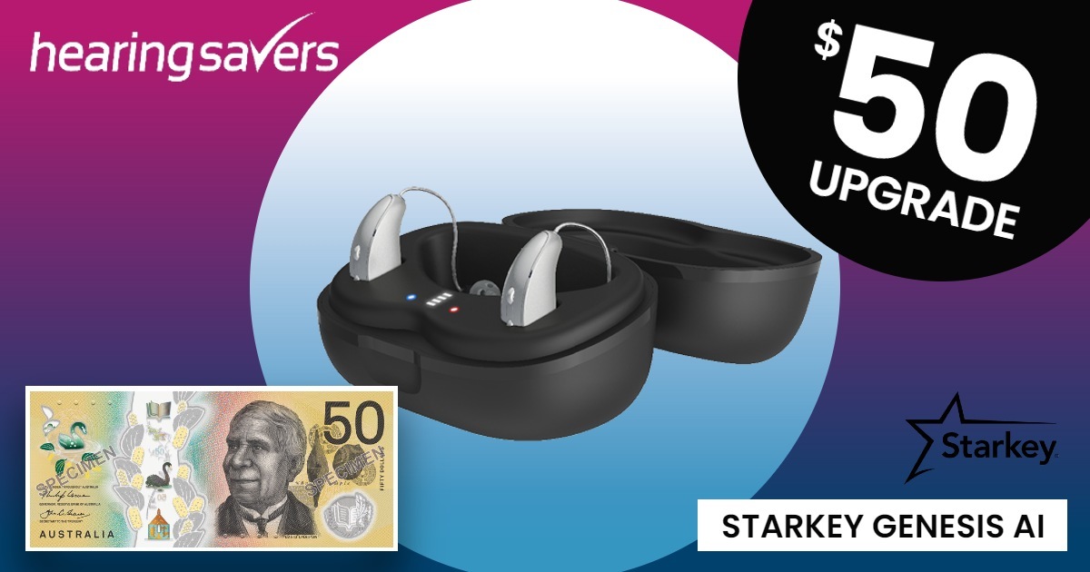 $50 Starkey Genesis AI Upgrade at HEARING SAVERS