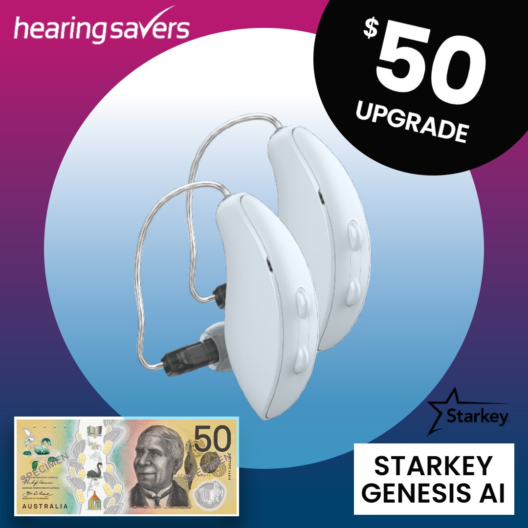 $50 Starkey Genesis AI Upgrade at HEARING SAVERS