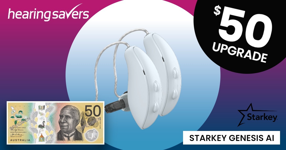 $50 Starkey Genesis AI Upgrade at HEARING SAVERS